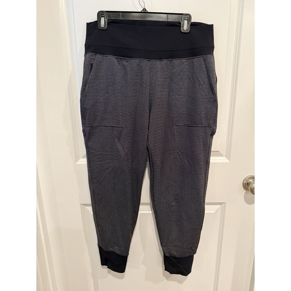 ATHLETA Women’s Venice Textured Jogger In Wavy Dash Black Size Large
